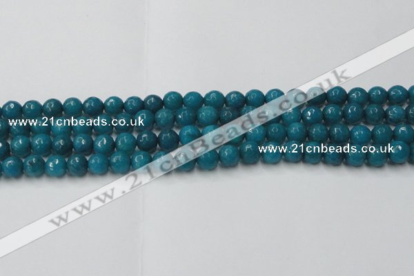 CCN2045 15 inches 8mm faceted round candy jade beads wholesale