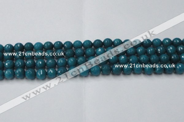 CCN2046 15 inches 10mm faceted round candy jade beads wholesale