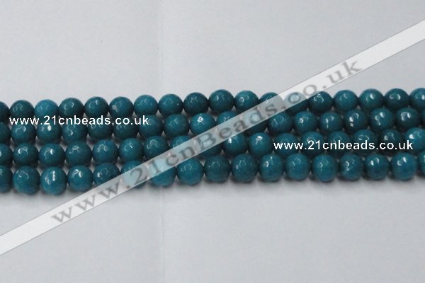 CCN2047 15 inches 12mm faceted round candy jade beads wholesale