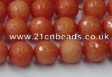 CCN2053 15 inches 10mm faceted round candy jade beads wholesale