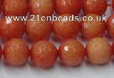 CCN2054 15 inches 12mm faceted round candy jade beads wholesale