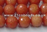 CCN2055 15 inches 14mm faceted round candy jade beads wholesale