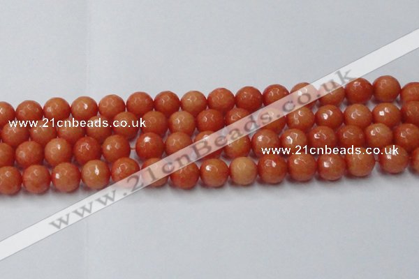 CCN2055 15 inches 14mm faceted round candy jade beads wholesale