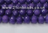 CCN2057 15 inches 4mm faceted round candy jade beads wholesale