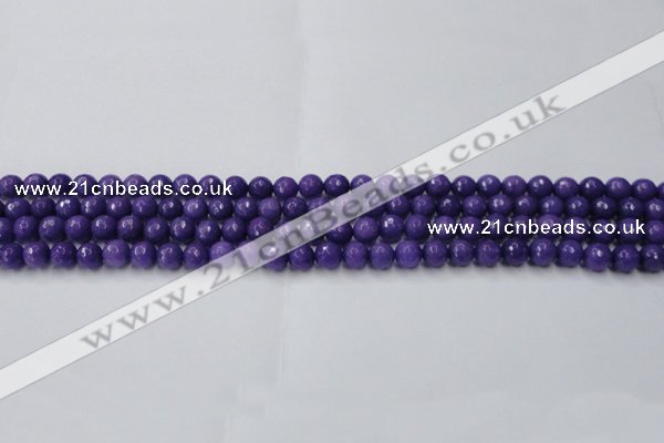 CCN2057 15 inches 4mm faceted round candy jade beads wholesale