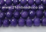 CCN2058 15 inches 6mm faceted round candy jade beads wholesale