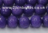 CCN2062 15 inches 14mm faceted round candy jade beads wholesale