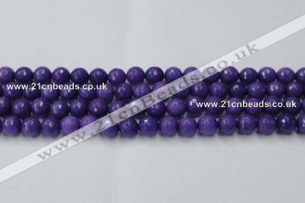 CCN2062 15 inches 14mm faceted round candy jade beads wholesale