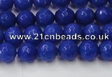 CCN2065 15 inches 6mm faceted round candy jade beads wholesale