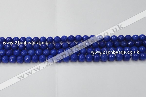 CCN2066 15 inches 8mm faceted round candy jade beads wholesale