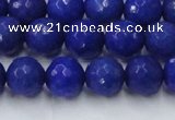 CCN2068 15 inches 12mm faceted round candy jade beads wholesale