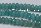 CCN2101 15.5 inches 5*8mm faceted rondelle candy jade beads