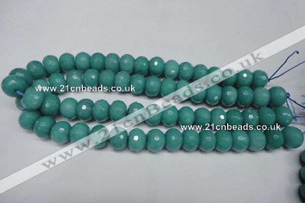 CCN2103 15.5 inches 8*12mm faceted rondelle candy jade beads