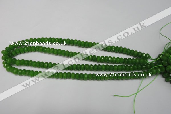 CCN2106 15.5 inches 4*6mm faceted rondelle candy jade beads