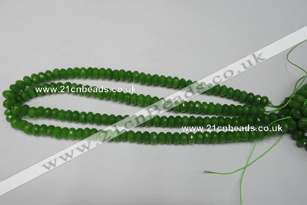 CCN2107 15.5 inches 5*8mm faceted rondelle candy jade beads