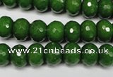 CCN2108 15.5 inches 6*10mm faceted rondelle candy jade beads