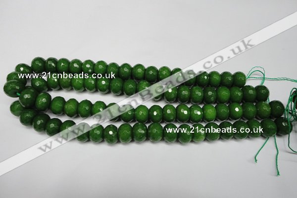 CCN2109 15.5 inches 8*12mm faceted rondelle candy jade beads