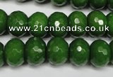 CCN2110 15.5 inches 10*14mm faceted rondelle candy jade beads