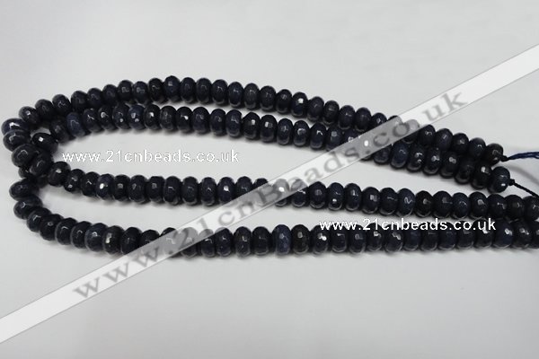 CCN2114 15.5 inches 6*10mm faceted rondelle candy jade beads