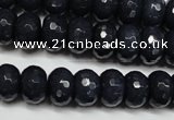 CCN2115 15.5 inches 8*12mm faceted rondelle candy jade beads