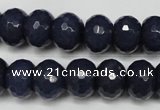 CCN2116 15.5 inches 10*14mm faceted rondelle candy jade beads