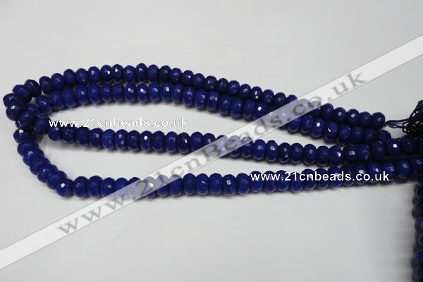 CCN2120 15.5 inches 6*10mm faceted rondelle candy jade beads