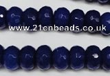 CCN2121 15.5 inches 8*12mm faceted rondelle candy jade beads