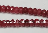 CCN2126 15.5 inches 5*8mm faceted rondelle candy jade beads