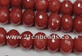 CCN2129 15.5 inches 10*14mm faceted rondelle candy jade beads