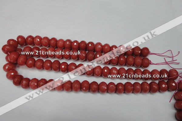 CCN2129 15.5 inches 10*14mm faceted rondelle candy jade beads