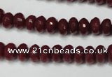 CCN2133 15.5 inches 5*8mm faceted rondelle candy jade beads