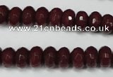 CCN2134 15.5 inches 6*10mm faceted rondelle candy jade beads