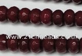 CCN2135 15.5 inches 8*12mm faceted rondelle candy jade beads