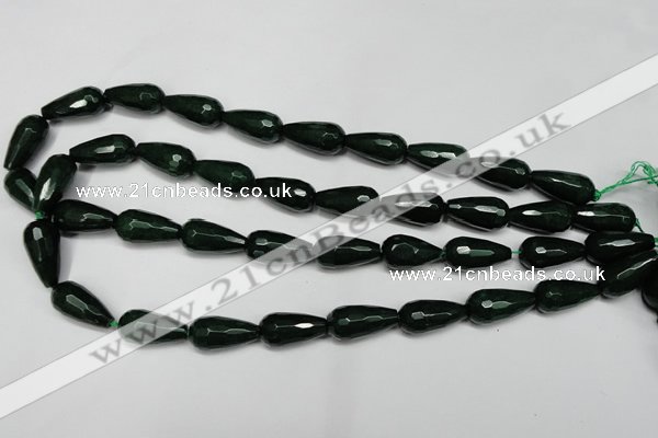 CCN2146 15.5 inches 10*20mm faceted teardrop candy jade beads