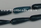 CCN2175 15.5 inches 8*25mm faceted teardrop candy jade beads