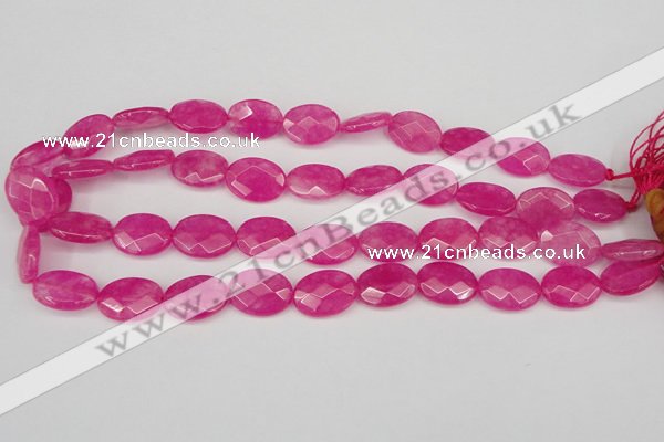 CCN2202 15.5 inches 13*18mm faceted oval candy jade beads