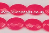 CCN2203 15.5 inches 13*18mm faceted oval candy jade beads