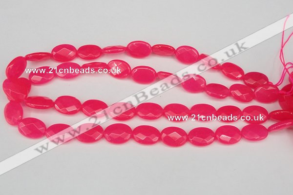 CCN2203 15.5 inches 13*18mm faceted oval candy jade beads