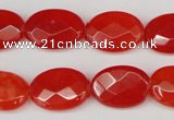 CCN2204 15.5 inches 13*18mm faceted oval candy jade beads