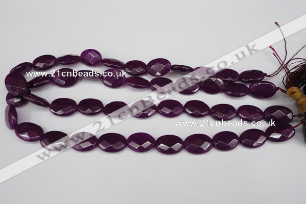 CCN2206 15.5 inches 13*18mm faceted oval candy jade beads