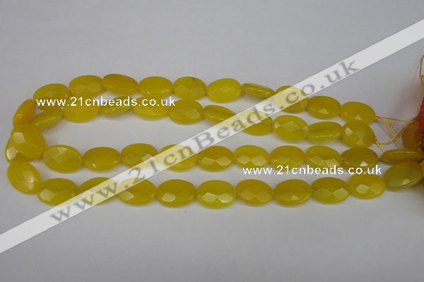 CCN2208 15.5 inches 13*18mm faceted oval candy jade beads