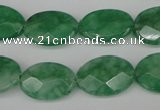 CCN2209 15.5 inches 13*18mm faceted oval candy jade beads