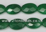 CCN2210 15.5 inches 13*18mm faceted oval candy jade beads