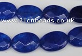 CCN2213 15.5 inches 13*18mm faceted oval candy jade beads