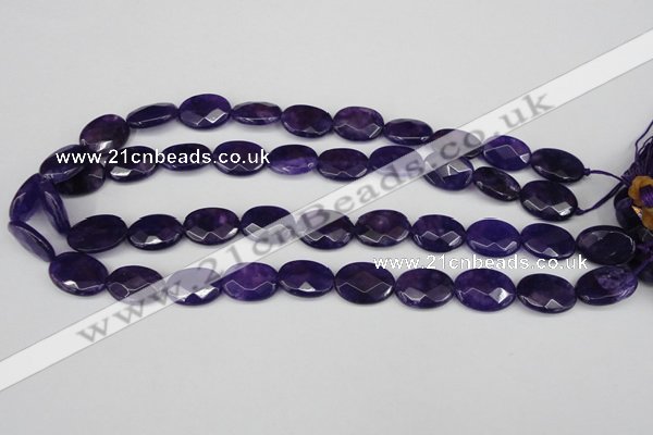 CCN2214 15.5 inches 13*18mm faceted oval candy jade beads