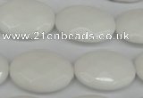 CCN2220 15.5 inches 18*25mm faceted oval candy jade beads