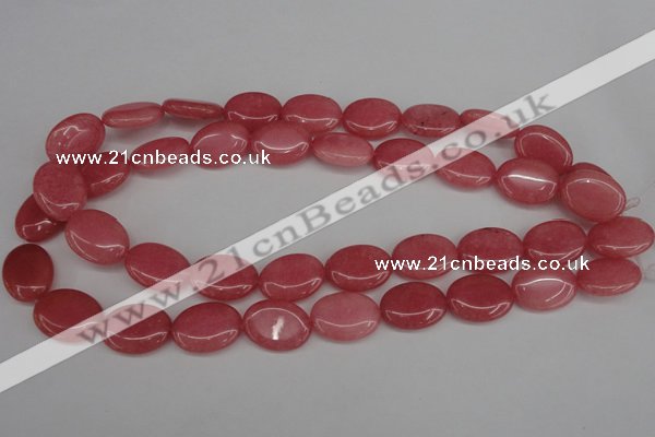 CCN2224 15.5 inches 15*20mm oval candy jade beads wholesale