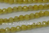 CCN2253 15.5 inches 4mm faceted round candy jade beads wholesale