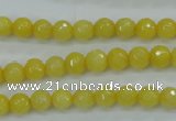 CCN2254 15.5 inches 6mm faceted round candy jade beads wholesale