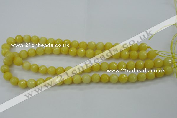 CCN2256 15.5 inches 10mm faceted round candy jade beads wholesale
